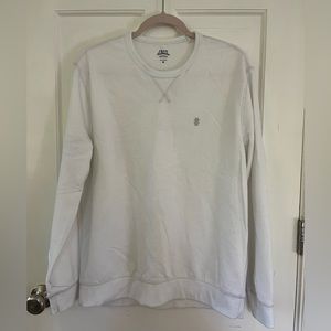 Saltwater Relaxed Classic White Fleece lined Sweatshirt Size Medium
